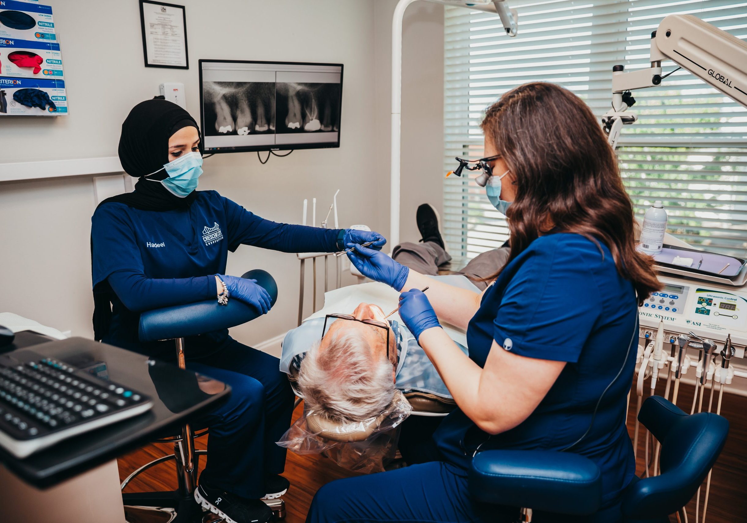Dr. Berg with Patient